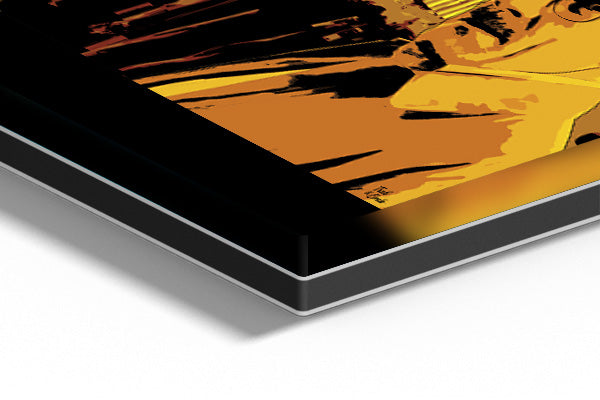 coin du tableau plexiglas tud and crab jaune