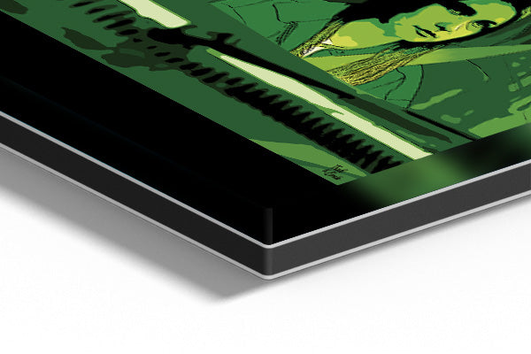 coin du tableau plexiglas tud and crab vert